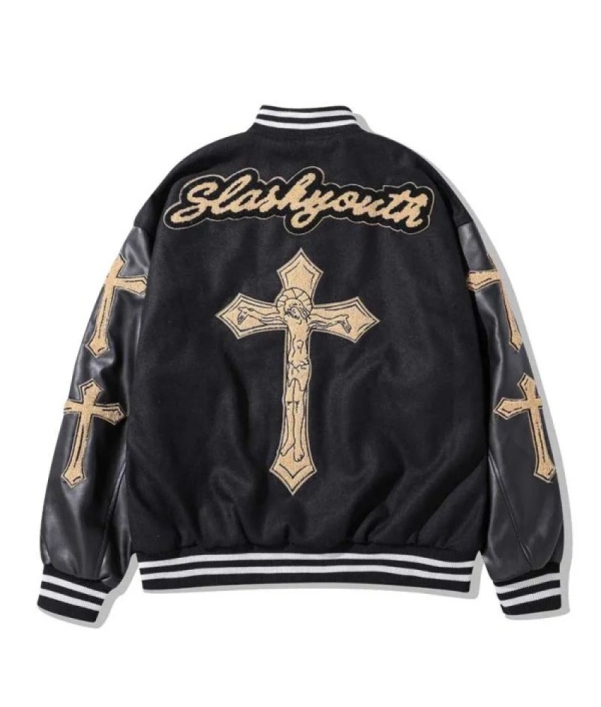 Slash Youth Faith Power Varsity Jacket